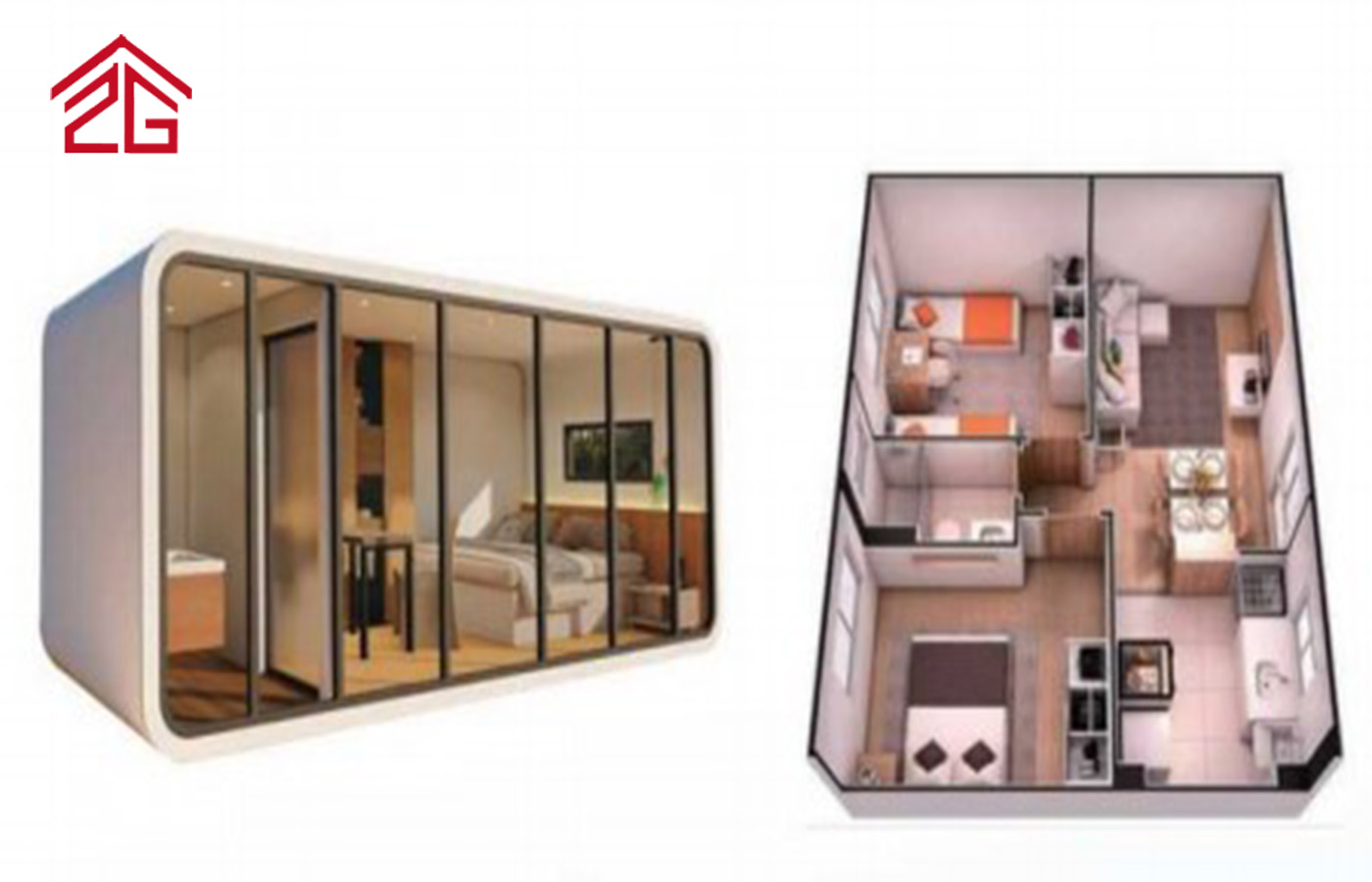 ปรับแต่งบ้านคอนเทนเนอร์ Apple Cabin สองชั้นที่พักอาศัยทันสมัย ปรับแต่งบ้านคอนเทนเนอร์ Apple Cabin สองชั้นที่พักอาศัยทันสมัย