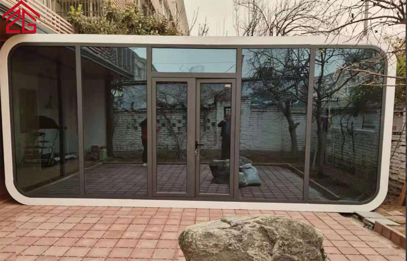 ปรับแต่งบ้านคอนเทนเนอร์ Apple Cabin สองชั้นที่พักอาศัยทันสมัย ปรับแต่งบ้านคอนเทนเนอร์ Apple Cabin สองชั้นที่พักอาศัยทันสมัย