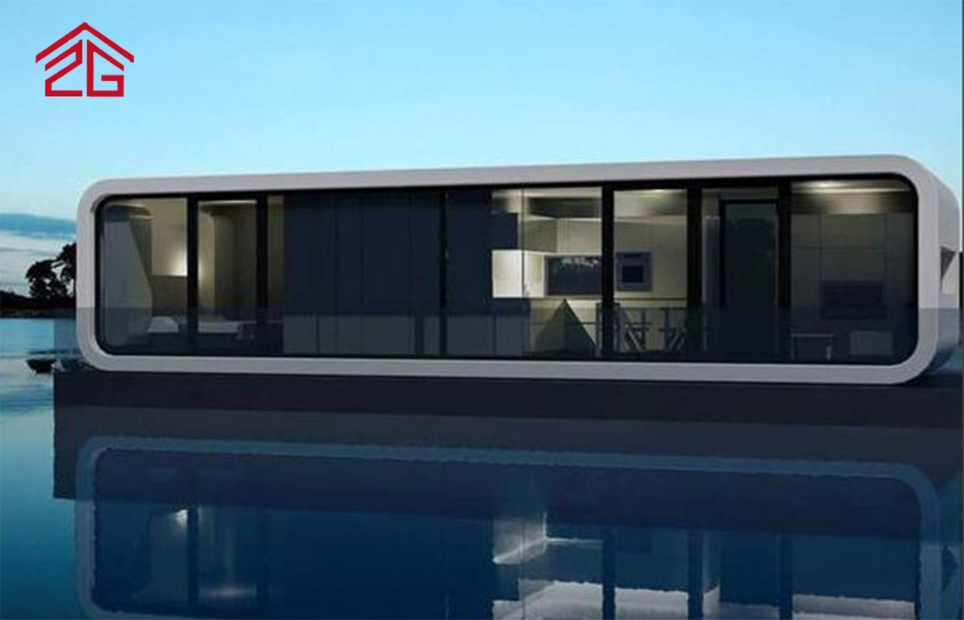 ปรับแต่งบ้านคอนเทนเนอร์ Apple Cabin สองชั้นที่พักอาศัยทันสมัย ปรับแต่งบ้านคอนเทนเนอร์ Apple Cabin สองชั้นที่พักอาศัยทันสมัย